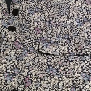 Lightweight Floral Cotton Blazer